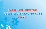 Bài 2 trang 69 Hóa 12 Chân trời sáng tạo